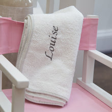 Load image into Gallery viewer, Personalised Hooded Towel Little Stars - White & Grey