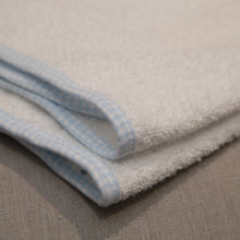 Load image into Gallery viewer, Personalised Hooded Towel Little Stars - White & Blue