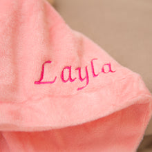 Load image into Gallery viewer, Personalised Comforter Teddy Bear - Pink & Beige