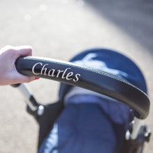 Load image into Gallery viewer, Personalised handle bar cover for Babyzen YOYO stroller – embroidered with child’s name