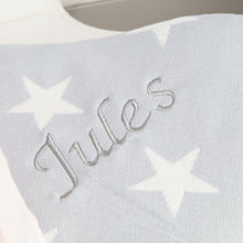 Load image into Gallery viewer, Personalised Blanket Little Stars - Grey