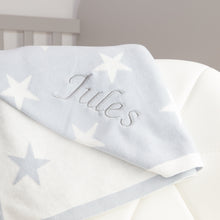 Load image into Gallery viewer, Personalised Blanket Little Stars - Grey