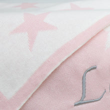 Load image into Gallery viewer, Personalised Blanket Little Stars - Pink