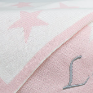 Personalised Blanket Little Stars - Pink
