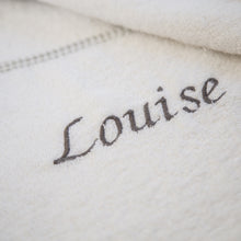 Load image into Gallery viewer, Personalised Hooded Towel Little Stars - White &amp; Grey