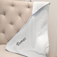 Load image into Gallery viewer, Personalised Hooded Towel - Blue