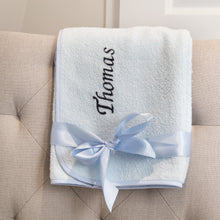 Load image into Gallery viewer, Personalised Hooded Towel - Blue