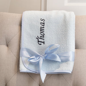Personalised Hooded Towel - Blue