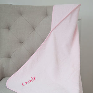 Personalised Hooded Towel - Pink