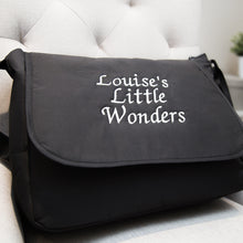 Load image into Gallery viewer, Personalised Travel Bag with Changing Mat - Black