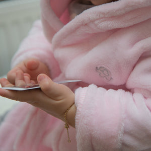 Personalised Fleece Robe - Pink