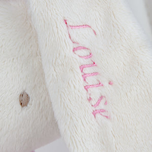 Personalised Comforter Bunny Rabbit - White