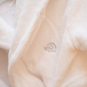 Personalised Luxury Fleece Robe Teddy Bear - White