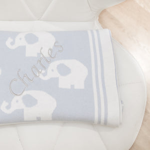 Gifts For Newborn Baby Boy Personalised Blanket Elephant