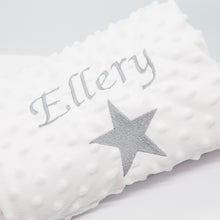 Load image into Gallery viewer, Personalised Blanket Luxury Star - White