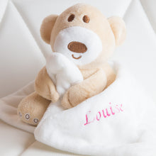 Load image into Gallery viewer, Cool Baby Gifts Personalised Comforter Teddy Bear