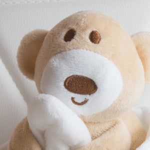 Personalised Comforter Teddy Bear - White & Beige